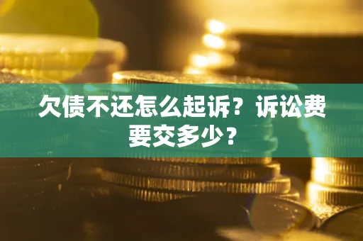 北京欠债不还怎么起诉？诉讼费要交多少？