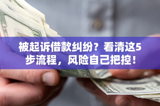 北京被起诉借款纠纷？看清这5步流程，风险自己把控！